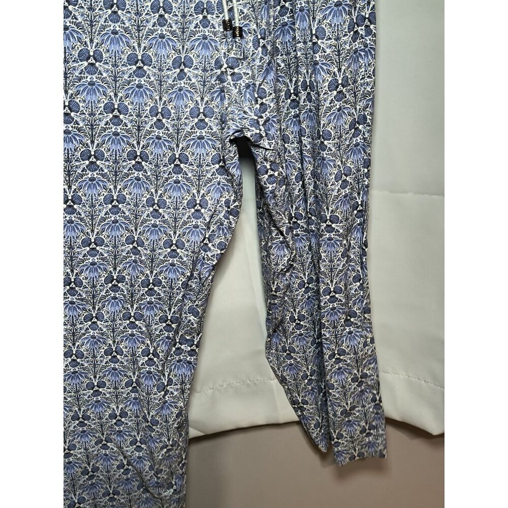 Fat Face Sleeve Less Women's Size 12 Blue Floral Jumper Suit With Pockets - Picture 6 of 16